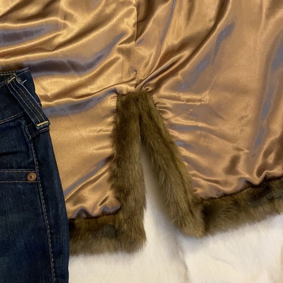 Worthington Brown Faux Fur Coat - Picture 10 of 10